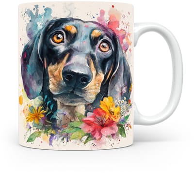 Beker Oostenrijkse Zwart-en-Bruin Hond
