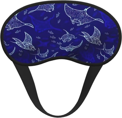 Verduisterend Slaapmasker - Oogmasker Slaap - Verbeteren Slaapkwaliteit - Verstelbare Band - 68 cm x 11 cm - Zwart