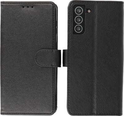 Hoesje Geschikt voor Samsung Galaxy S21 Plus - Book Case Telefoonhoesje - Kaarthouder Portemonnee Hoesje - Wallet Cases - Zwart