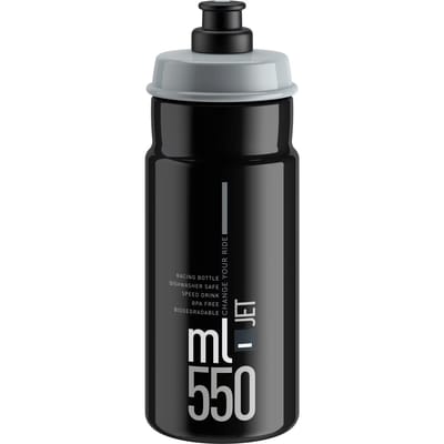 Elite Bidon Jet 550 Ml Zwart/grijs