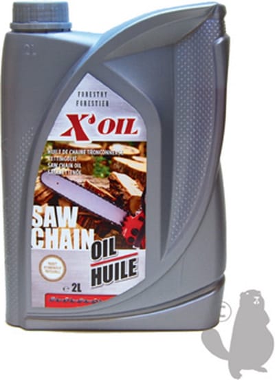 X'OIL 8102317 Zaagkettingolie - 2 liter - Viscositeitsindex 97 - 100mm²/s op 40 graden
