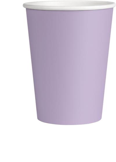 Wegwerpbekertjes Pastel Paars 7cm - 8st