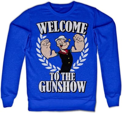 Popeye Welcome To The Gunshow-sweatshirt, blauw