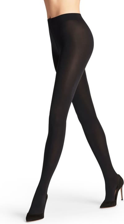FALKE Seidenglatt eenkleurig materiaal ondoorzichtig 80 DEN panty dames zwart - maat S