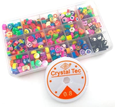 DIY Sieraden Set - Sieraden Maken - Kralen Set - 10mm - Smilies - Fruit - Bloemen - Dieren - 15 soorten - 370 stuks