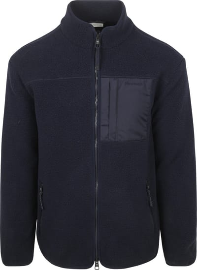 KnowledgeCotton Apparel Vest Fleece Donkerblauw (navy) - Maat XL - Heren