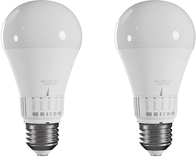 Spectrum LED Lamp A60 E27 - 10W - 230V - 1100 Lumen - 2700-6500K (instelbaar) - Ø65mm - Voor Plafondlamp, Tafellamp of Vloerlamp - 2 stuks