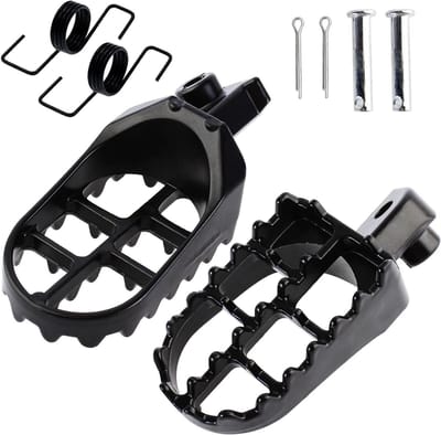 Zwart Aluminium Voetsteunen Rest Voetsteun Voetsteun Voetsteunen Compatibel voor XR50R XR70R XR80R XR100R CRF50 CRF50F CRF70 CRF70F CRF80 KLX110 Motocross 50cc 70cc 90cc 110cc 125cc Dirt Bike TaoTao Jonway