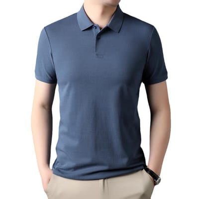 Zomer Nieuw T-shirt met Korte Mouwen Top Mannen Middelbare Leeftijd Trendy Halfmouwige Katoenen Herenkleding T-shirt XXXXL black