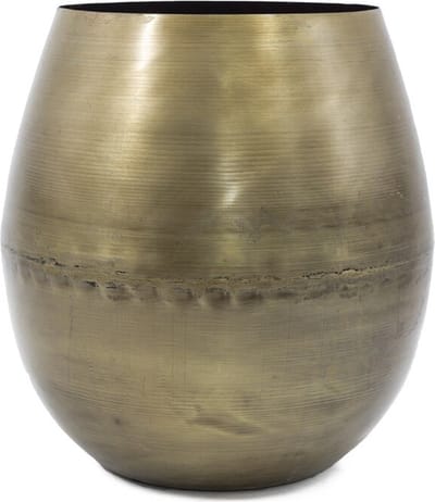 HomeBound by KY | Vaas metaal goud | 23x31.5x32.5cm | metalen bloemenvaas