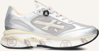 Premiata Moerund Sneakers - Leer - Dames - Zilver - Maat 39
