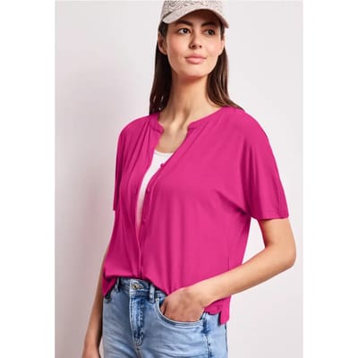 Shirt met overhangende schouders in tuniekstijl