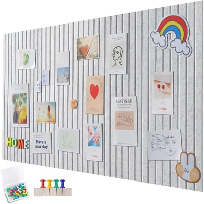 Groot Vilt Prikbord 120x90 cm - Decoratieve Kurkwand voor Kantoor en Thuis