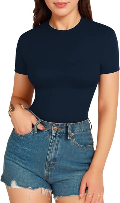 Bovista Bodysuit Dames - Jumpsuit - Corrigerend Ondergoed - Body plunge - Lingerie - Setje Vrouwen - Marineblauw - Maat XL