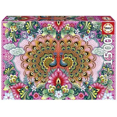 EDUCA - puzzel - 1500 stuks - bengaalse pauwen