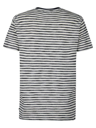 Petrol Industries - Heren Gestreept T-shirt Oceanbreezeview - Blauw