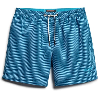 Superdry - Gerecyclede zwemshort met print - 38 cm - Heren - Zwembroeken