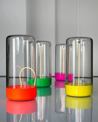 Sompex Pulse magnetische Sfeerlamp neon roze - indoor / outdoor / voor binnen en buiten / oplaadbaar / dimbaar