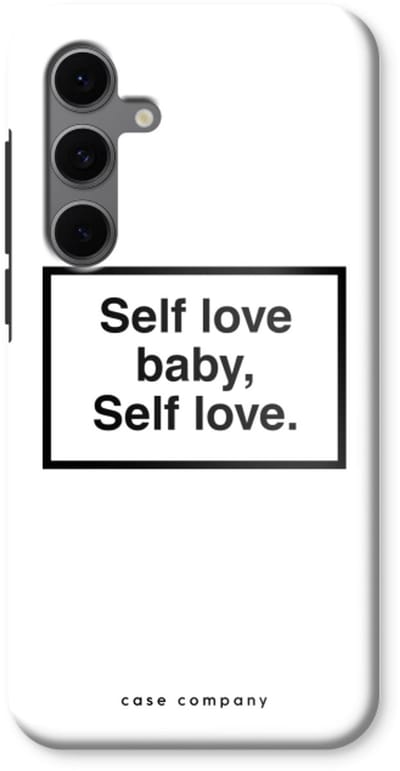Case Company® - Hoesje geschikt voor Samsung Galaxy S24 FE hoesje - Self love - Tough Case - Maximale Bescherming alle Kanten en Schermrand
