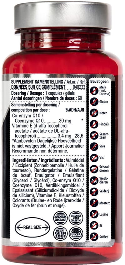 Lucovitaal Q10 30mg Once a Day - 3 x 60 capsules - Voordeelverpakking