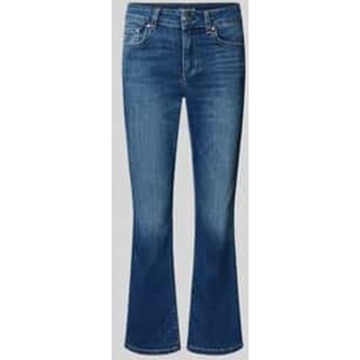 flared fit jeans van katoenmix model 'Authentic'