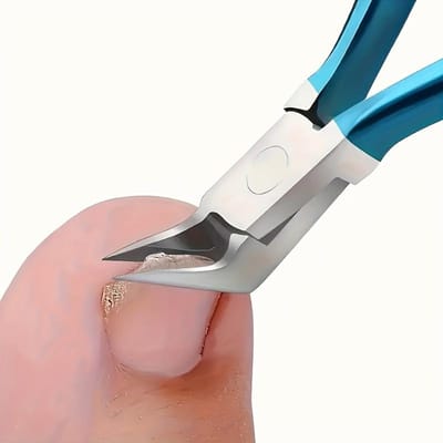 Professionele Teennagelknipper voor Ingegroeide & Dikke Nagels Ultra-Scherpe Knipper met Blauw Handvat, Precisiesnijder voor Thuis Manicures en Pedicures blauw