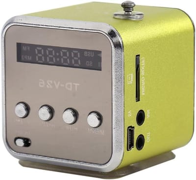 Mini Luidspreker - Draagbare Muziekspeler - Muziek Luisteren - FM Radio Functie - 7 x 6 x 5 cm - Groen
