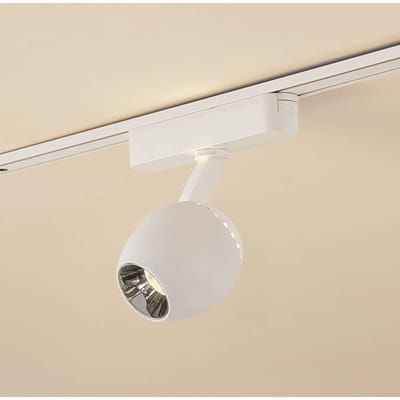 Lindby LED spot 48 V Lumaro, wit, Ø6cm, kunststof, dimbaar
