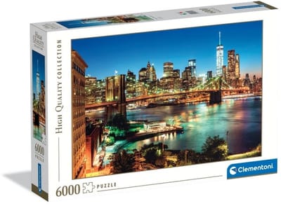 Clementoni - Puzzel - 6000 Stukjes - Brooklyn Bridge Lights - Puzzel Voor Volwassenen - High Quality Collection