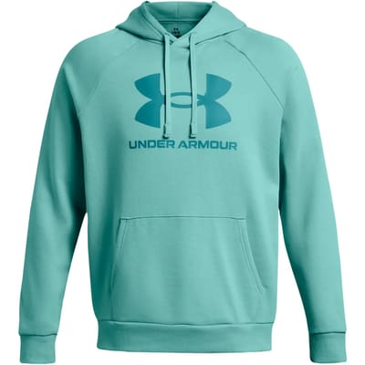 Under Armour Rival Fleece Logo Fleecetrui Heren Zeegroen - Maat M