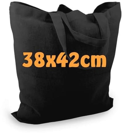 Katoenen tas met korte hengsels 38x42cm – Duurzaam en Eco-vriendelijk