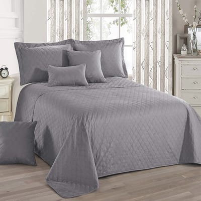 Lavandoux - Bedsprei - Quilt - Ash Grey - 220 x 240 cm - 2-persoons