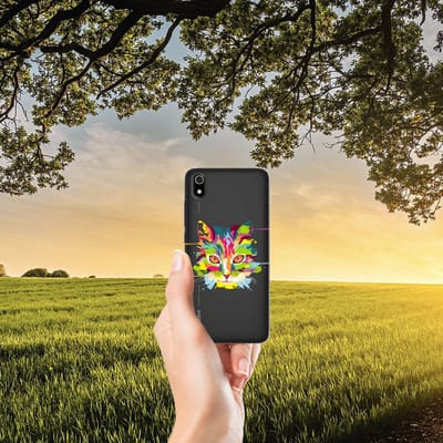 Xiaomi Redmi 7A Telefoonhoesje met Naam Cat Color