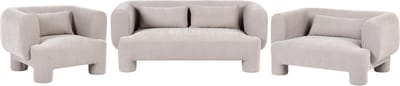 HOGBO - Bankenset 6-zits - Beige - Polyester