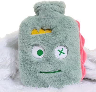 Bovista Warmwaterzak Met Hoes - Warmwaterkruik - Warmtekussen - Warmtekruik - Knuffel - Kruik - Bag - Groen