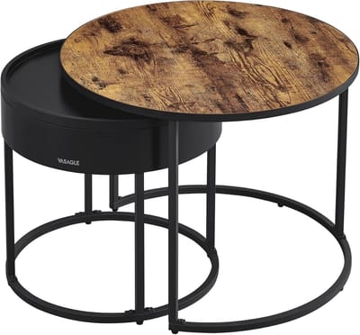 Salontafel Met Opbergruimte - Bijzettafel - Opbergtafel - trendy
