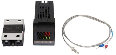 OmGoods - Dailygoody - PID-temperatuurregelaar - Digitale thermostaat - Nauwkeurig meten - 0~1300 graden - K-Thermoelement - Geschikt voor diverse toepassingen ...