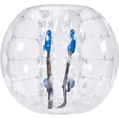VEVOR Opblaasbare Bump Ball Bumper Shock Ball 1 Stuks 1,2 M x 1,03 M Human Collision Ball PVC Body Bubble Bounce Ball voor Buitenactiviteiten Transparante Stippen Opblaasbare Bumperbal