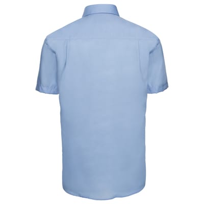Russell Collection Heren Classic Ultimate Non-Iron Shirt met Korte Mouwen (Heldere lucht)