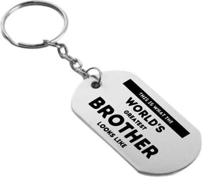 Akyol - dit is hoe werelds beste broer eruit ziet sleutelhanger - Broer - familie mensen met een broer - cadeau - 54 x 29mm