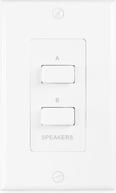 Luidspreker schakelaar - Power Dynamics PDWS2 - Voor 2 sets speakers op een versterker - A, B en AB