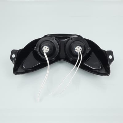Optique avant noir One pour scooter Yamaha 50 Aerox / 2 x 12V 20W Ø50mm Neuf