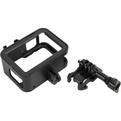 Actiecamera Kooi Beschermhoes voor Gopro 9 Plastic Anti-Val Frame Behuizing met Cold Shoe Mount black