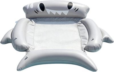 Opblaasbare Zwemband - Drijvend Bed - Ontspannen in Water - Lekvrij Ontwerp - 120x125cm - Grijs
