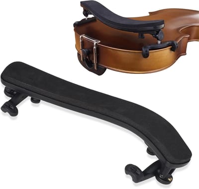 Verstelbare Schoudersteun voor Viool 3/4 en 4/4, Universele Schouderhouder met Opvouwbare Voeten en Hoogteverstelling, Comfortabele Vioolaccessoire