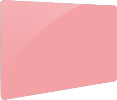 Gekleurde PVC kaart - roze