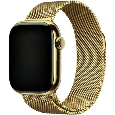 2+1 | Apple Watch Bandje Fiore - Milanese - Goud