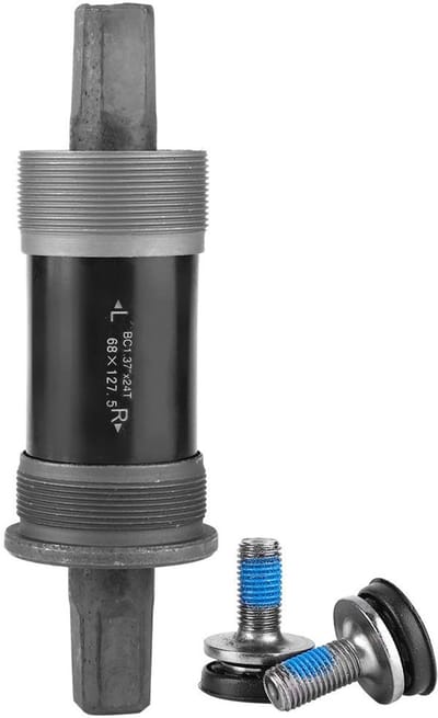 Dailygoody - Vierkante Trapasaansluiting - Conische Middenas - Lichtgewicht en Duurzaam - 68x127.5mm - Geschikt voor Mountainbike - Afgedichte La