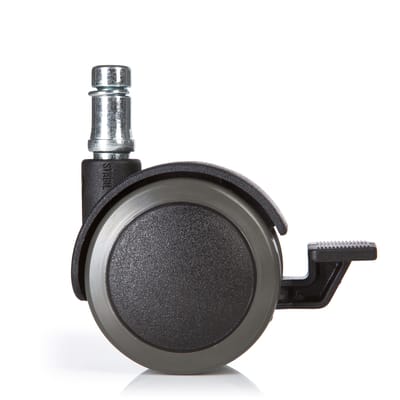 5x speciale bureaustoelwielen met INSTELBARE REM voor harde vloeren (11mm / 50mm) hjh OFFICE