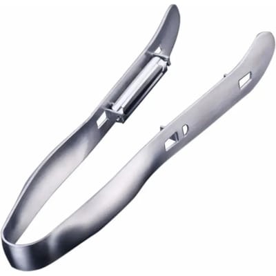 Roestvrijstalen aspergeschilmes, yamschilmes, komkommerschiller, fruit- en groenteschiller, keukengereedschap gray